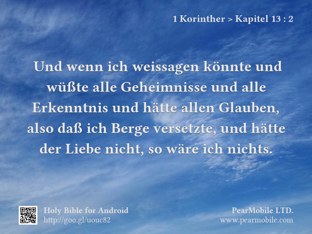 1 Korinther, Kapitel 13:2